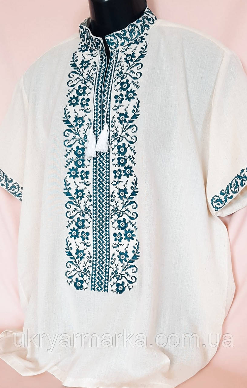 Вишиванка з коротким рукавом чоловіку