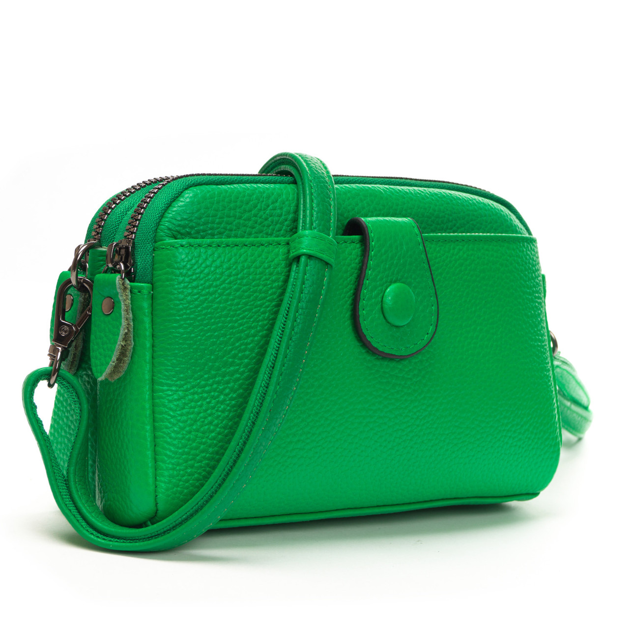 Жіноча шкіряна клатч  сумка 88085 green Купити жіночі сумки гуртом і в роздріб із натуральної шкіри в Україні
