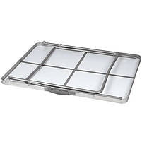 Туристичний Стіл Розкладний Bo-Camp Camp-Gear Economy 80x60 cm Light Grey (1404426) Кемпінговий Складаний Столик для риболовлі, фото 2