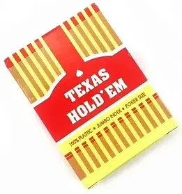 Гральні карти пластикові Texas. Червона сорочка