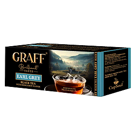 Чорний чай Graff з бергамотом в пакетиках 40г