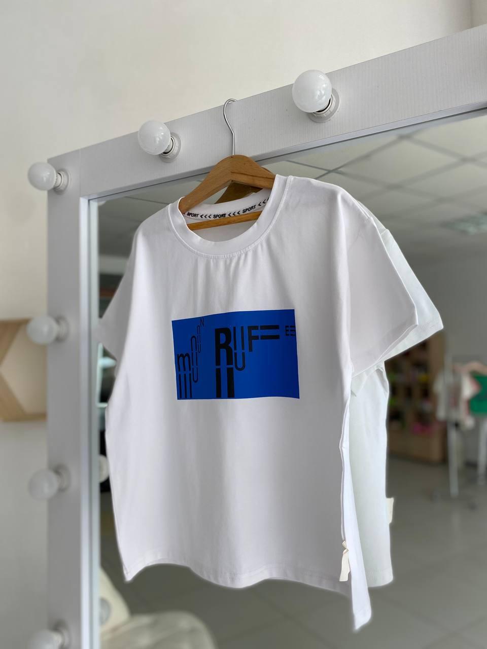 Сучасна футболка для дівчинки "MOON RUF" Білий 9085, 92, Bei Bei Fend, Білий, Для дівчаток, Літо, 140, фото 1