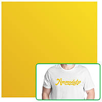 Вініловий лист Bambu Matte Heat Transfer Vinyl Sheet, 300*300мм, 10 штук, Lemon Yellow