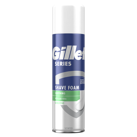 Піна для гоління чутливої шкіри Gillette Series Revitalizing shaving foam for men 250 ml