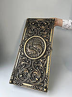 Нарди дерев'яні ручної роботи (знак зодіаку) 50*23*6 см, оригінальний подарунок