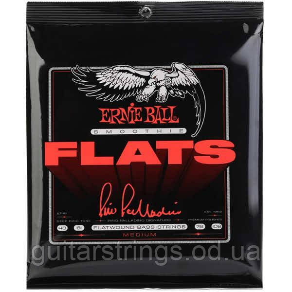 Струны Ernie Ball 2749 Cobalt Pino Palladino Smoothie Flats Polished Medium 43-108, фото 1