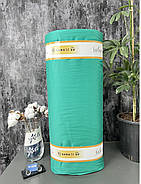 Постільна білизна Королева Ночі (Сатин Premium) | Полуторний комплект | 50х70 | Однотонний бірюзовий, фото 2