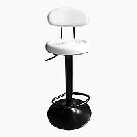 Барний стілець із регулюванням висоти білий