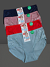 Труси плавки жіночі бавовна рубчик №9353 р.50 52 54 .Від 6шт по 48грн., фото 2