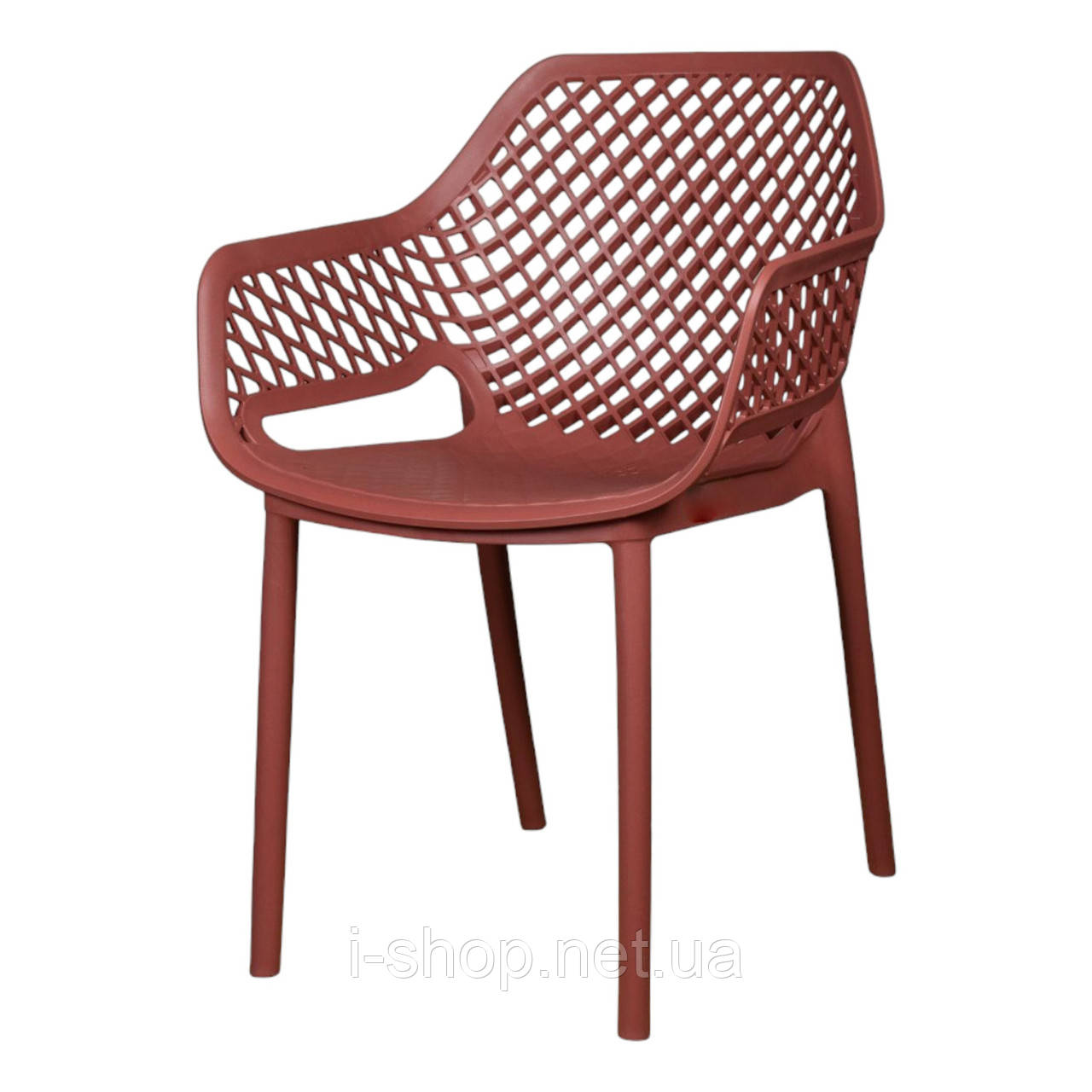 Стілець садовий пластиковий BICA Aria, червоний