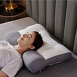 Ортопедична подушка Pillow03 для здорового сну Ергономічна подушка анатомічної форми для шиї, фото 3