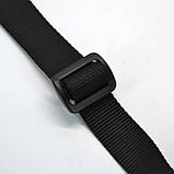 Тактичний одноточковий ремінь з банджі і металевим кріпленням чорний, фото 9