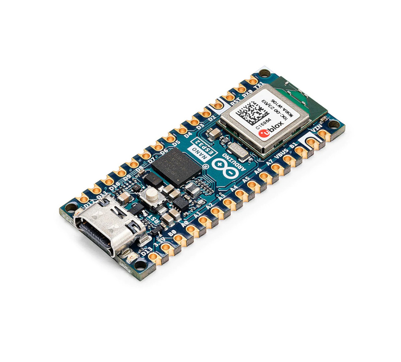 Плата розробки Arduino Nano ESP32-S3 ABX00092, U-blox NORA-W106, Wi-Fi+BT, для DIY IoT-проектів