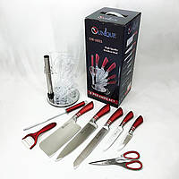 Набір ножів для кожної кухні UNIQUE, Набір ножів для кухарів, Ножі кухонні професійні HF-96