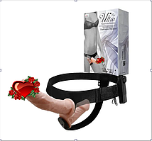 Страпон із вібрацією з 2 вібромоторами ULTRA PASSIONATE HARNESS STRAP-ON, BW-022060