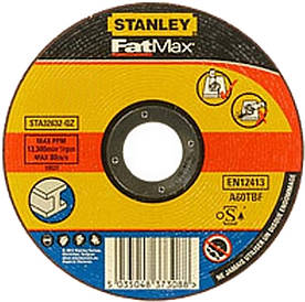 Абразивний відрізний круг по металу STANLEY STA32637 (125*1*22.2)