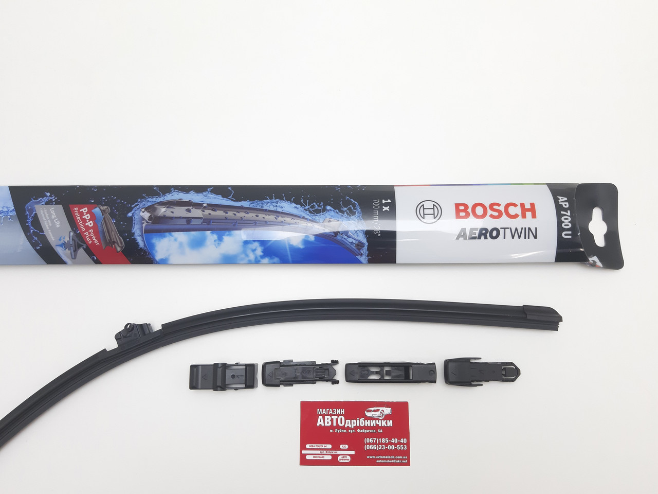 Щітка склоочисника безкаркасні з перехідниками 700 мм (28") Bosch