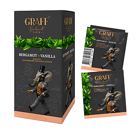 Чорний байховий чай Graff з ароматом бергамота та ванілі в пакетиках 30г