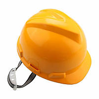 Каска захисна Tolsen, пластик поліпропілен РР, пряжка для регулювання, навушники, жовтий