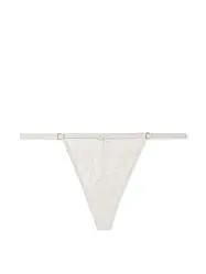 Трусики Victoria's Secret Victoria's Secret Lace V-String Panty Мереживні cтрінги, Білі М
