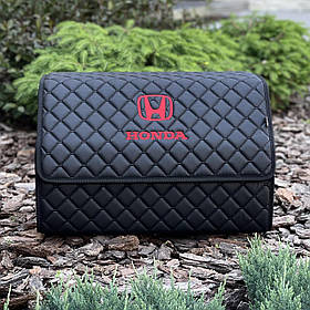 Органайзер у багажник з логотипом Honda з екошкіри, чорний, 50 см, автомобільний органайзер