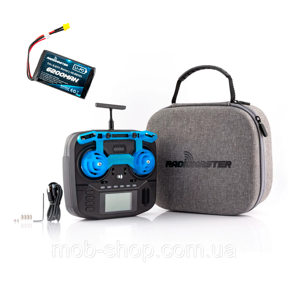 Пульт керування для дрону RadioMaster Boxer 4in1 M2 з акумулятором RadioMaster 2S Li-PO 6200 мАг