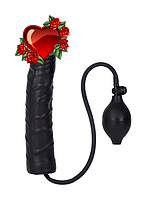 Великий надувний фаллоїмітатор 24 см*5 см Inflatable Stud 9.5 Black, Латекс, Німеччина