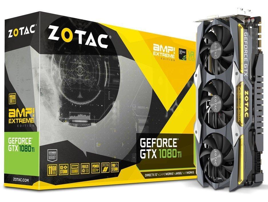 Відеокарта GeForce GTX 1080 8GB Zotac AMP Extreme (ZT-P1080B-10P) Б/В