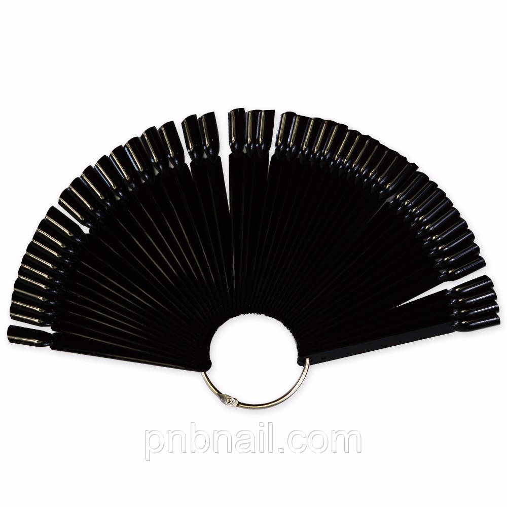 Типси на кільці квадратні чорні ( палітра віяло ) / 50 шт.