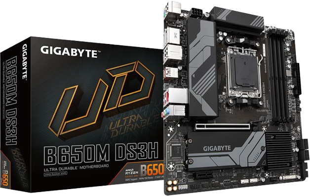Материнська плата Gigabyte B650M DS3H Socket AM5 (B650M DS3H) Б/В
