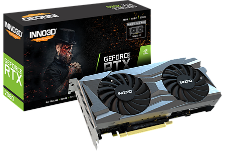 Відеокарта GeForce RTX 2060 12GB Inno3D Twin X2 OC (N20602-12D6X-1713VA32R) Б/В, фото 1