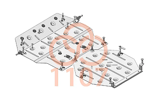 Захист двигуна Subaru Forester 5 SK (2018--) Кольчуга