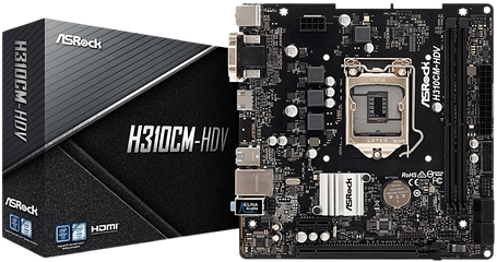 Материнська плата ASRock H310CM-HDV LGA1151v2 (H310CM-HDV) Б/В, фото 1