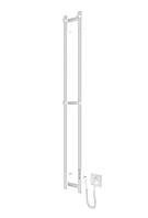 Рушникосушка Hygge Family електрична Slim, 1170х140х80мм, таймер-регулятор, білий матовий (3.164.045797.WM)