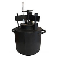 Автоклав гвинтовий газовий ТОР-10 на 10 банок горловина сталь 15.9 см для консервування R_3486