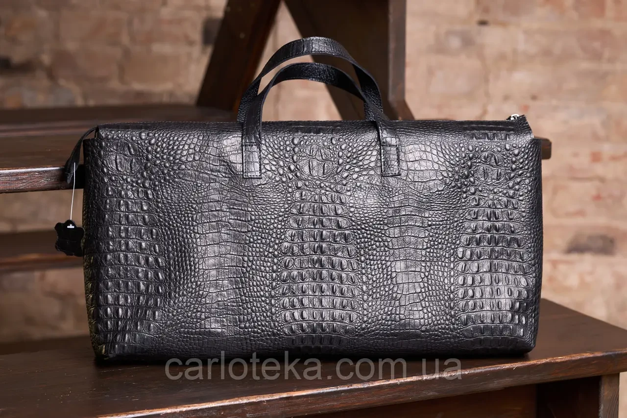 Сумка для нард або шахів із натуральної шкіри “Пітон”, 50×25 см, фото 1