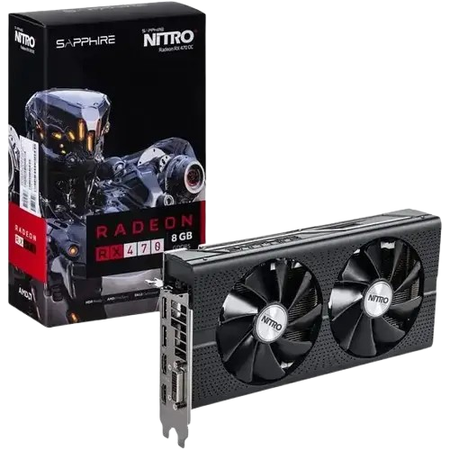 Відеокарта AMD Radeon RX 470 8GB Sapphire Nitro+ OC (11256-02) Б/В