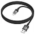 Кабель HOCO USB to Lightning U129 2,4A 1.2m чорний, фото 4
