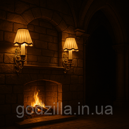 Антикварні настінні бра в стилі бароко 🕯️ Латунь, свічки, розкіш XX століття
