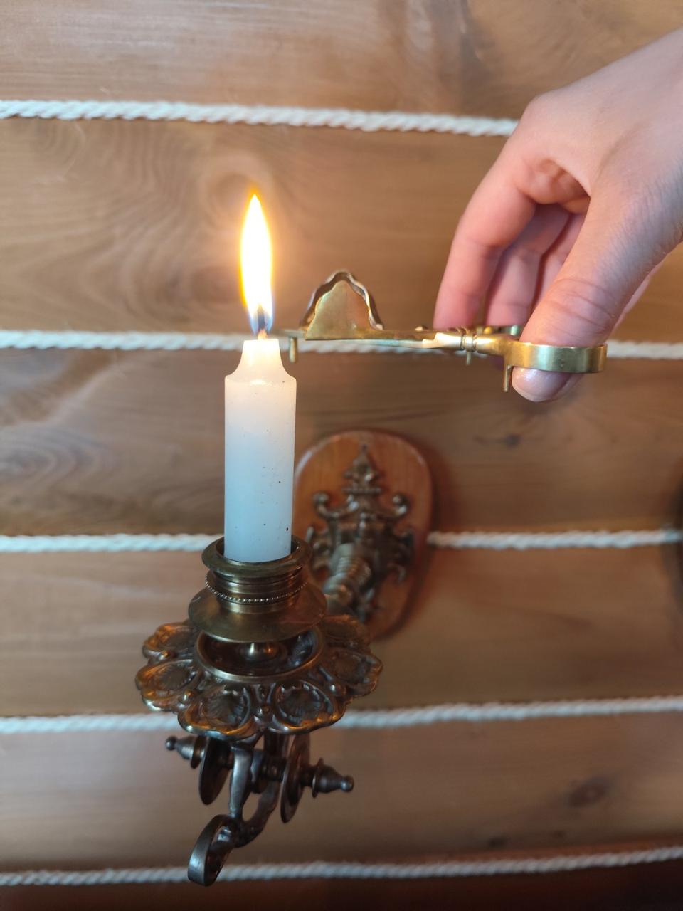 Антикварні ножиці-гаситель для свічок SWEDEN 🕯️ Латунь, епоха затишку та вогню 🔥