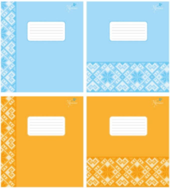 Зошит учнівський 12 арк., клітинка, Поліграфіст "Мережка" 944, фото 1