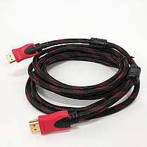 Кабель Hdmi/Hdmi посилений в обмотуванні 3 м, фото 5