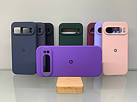 Google Pixel 9 Pro XL | Протиударний чохол з логотипом | Soft Touch | фіолетовий