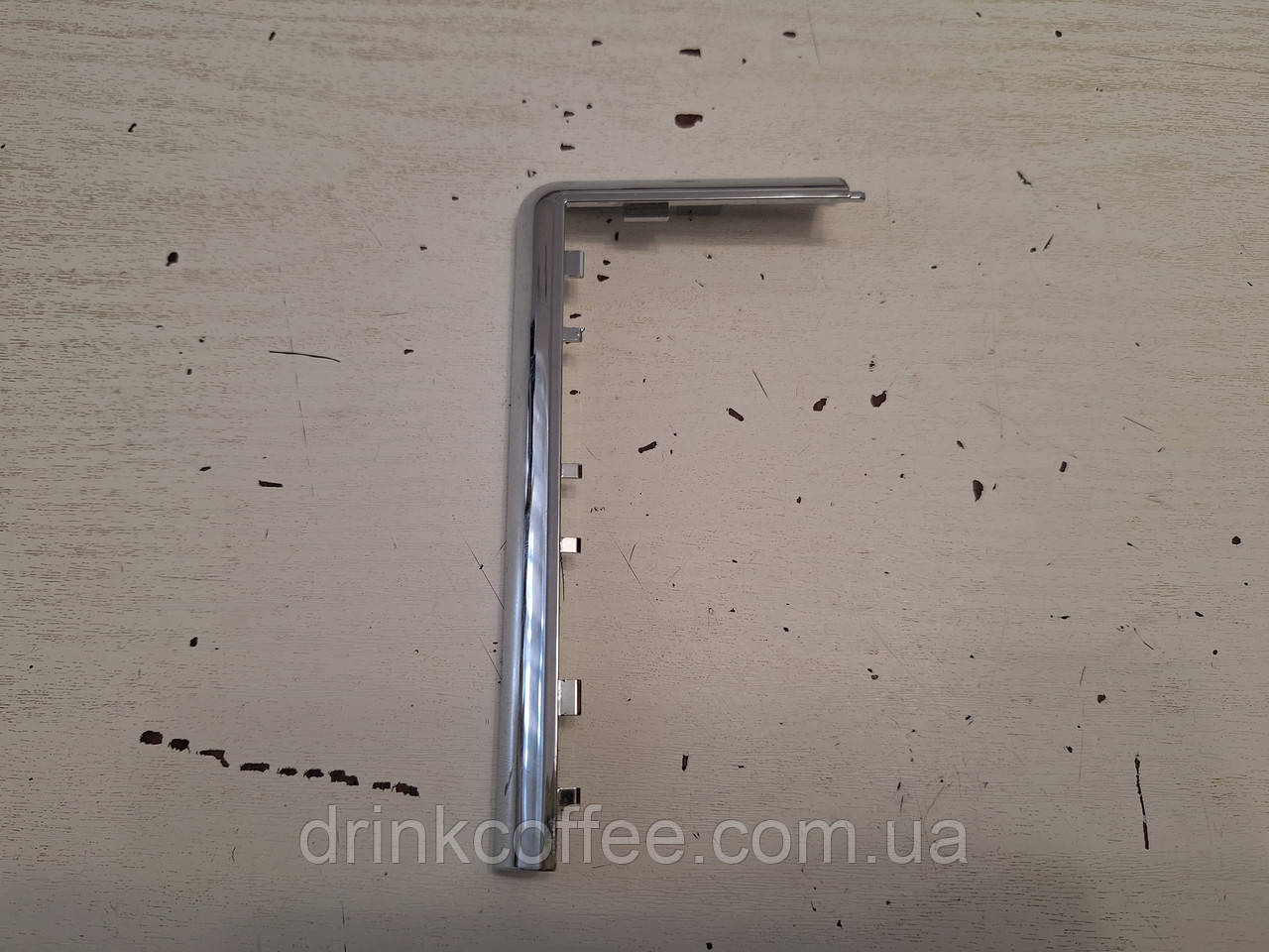 Хромова ліва накладка на лицьову панель для кавомашини Saeco Incanto HD8911 б/у, фото 1