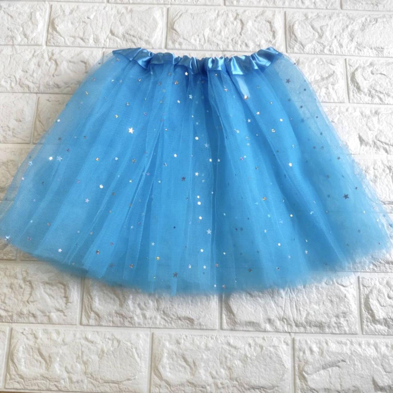 Блакитна фатинова спідниця-пачка, фото 1