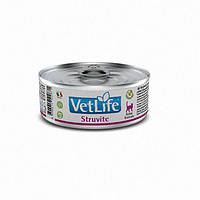 Вологий корм Farmina Vet Life Struvite для кішок, для розчинення струвітних уролітів, 85 г, оригінал
