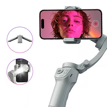 Стедікам 3-вісьовий стабілізатор для телефону з відстеженням руху PROOVE Axis Gimbal Stabilizer (сірий)