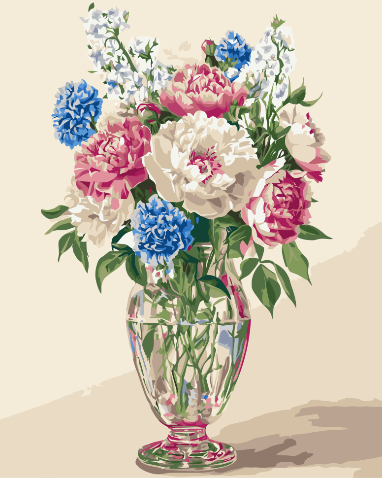 Картина за номерами 40х50 см. Букет польових квітів AC13166, фото 1