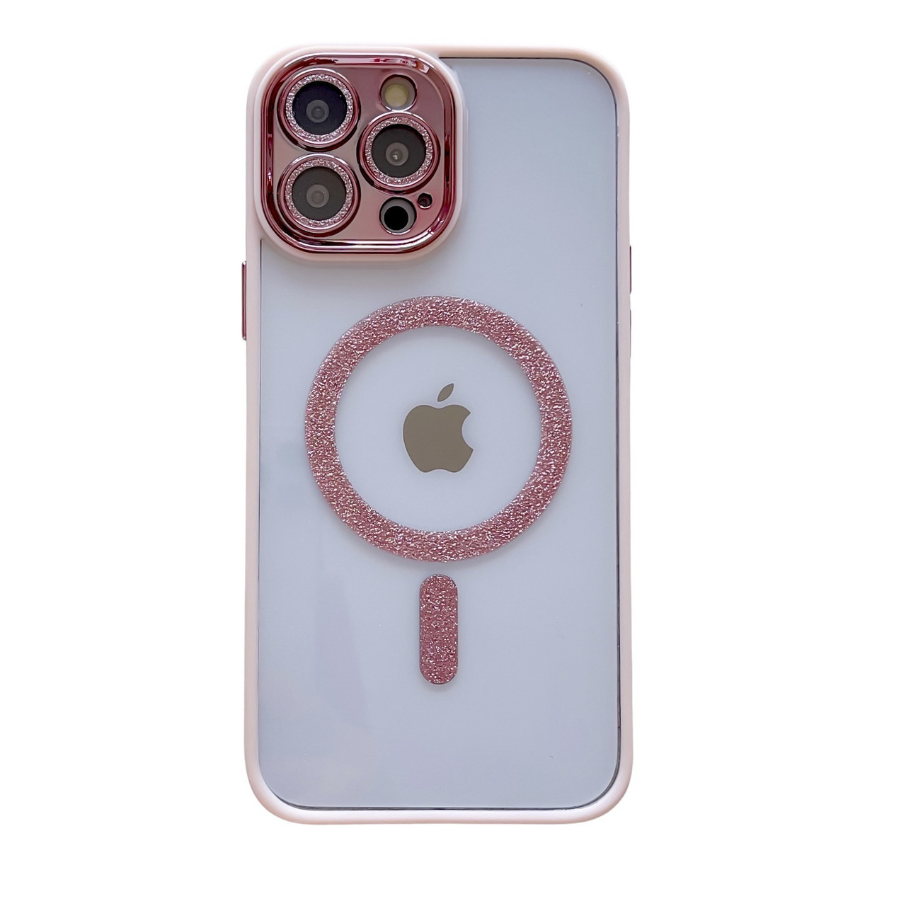 Чохол на телефон прозорий пудровий iPhone 14 Pro