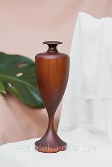 Декоративна ваза з клена "Кубок" – дерев’яна, ручна робота, для інтер'єру